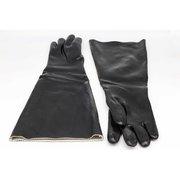 American Hawk Industrial 24" Cotton Lined Rubber Sandblasting Gloves 5" opening 361
